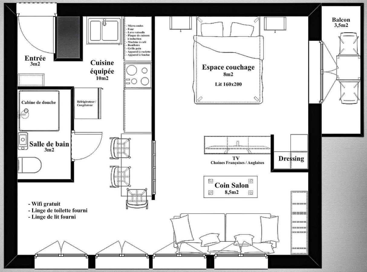 Studio Lessy - Centre Village - Aravistour 생장드씨 외부 사진